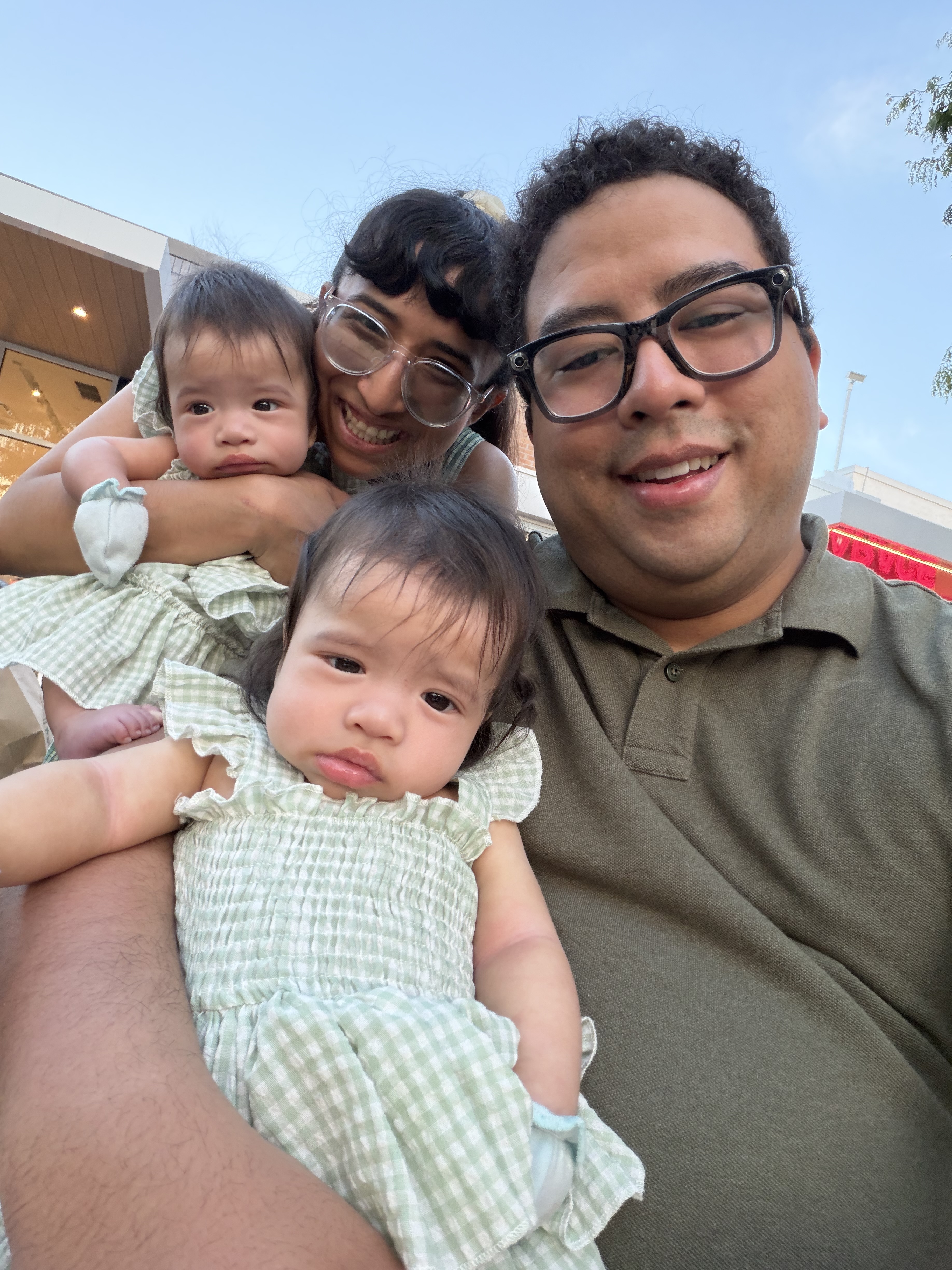 David Engineer Vision with his family